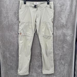 Fjallraven Pants Mens 36x34 Beige Abisko Shade Trousers G-1000 Hiking Outdoor